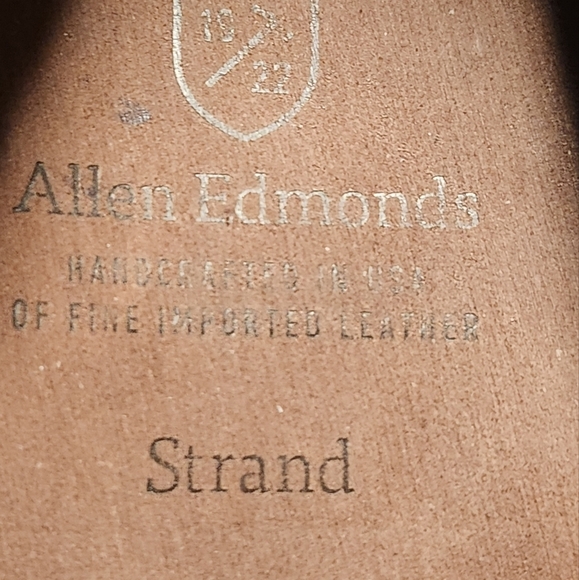 Allen Edmonds Strand Suede Cap Toe Shoes  Size 9.5 B - Picture 16 of 16